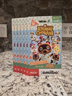 Nintendo Animal Crossing Series 5 amiibo cards 6-pack | lot of 6 packs | NEW $10 each
