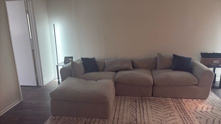 Gray Sectional Sofa with Chaise