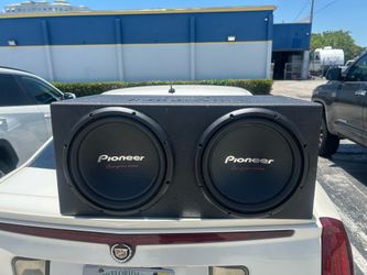 2 12” pioneer champion series subs in a q bomb box