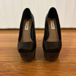 Steve Madden Black Platform Heels