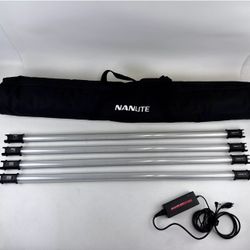 Like Aputure Infinibar NanLite PavoTube 30C 4' RGB WW LED Tube with Internal Battery 4-Light Kit