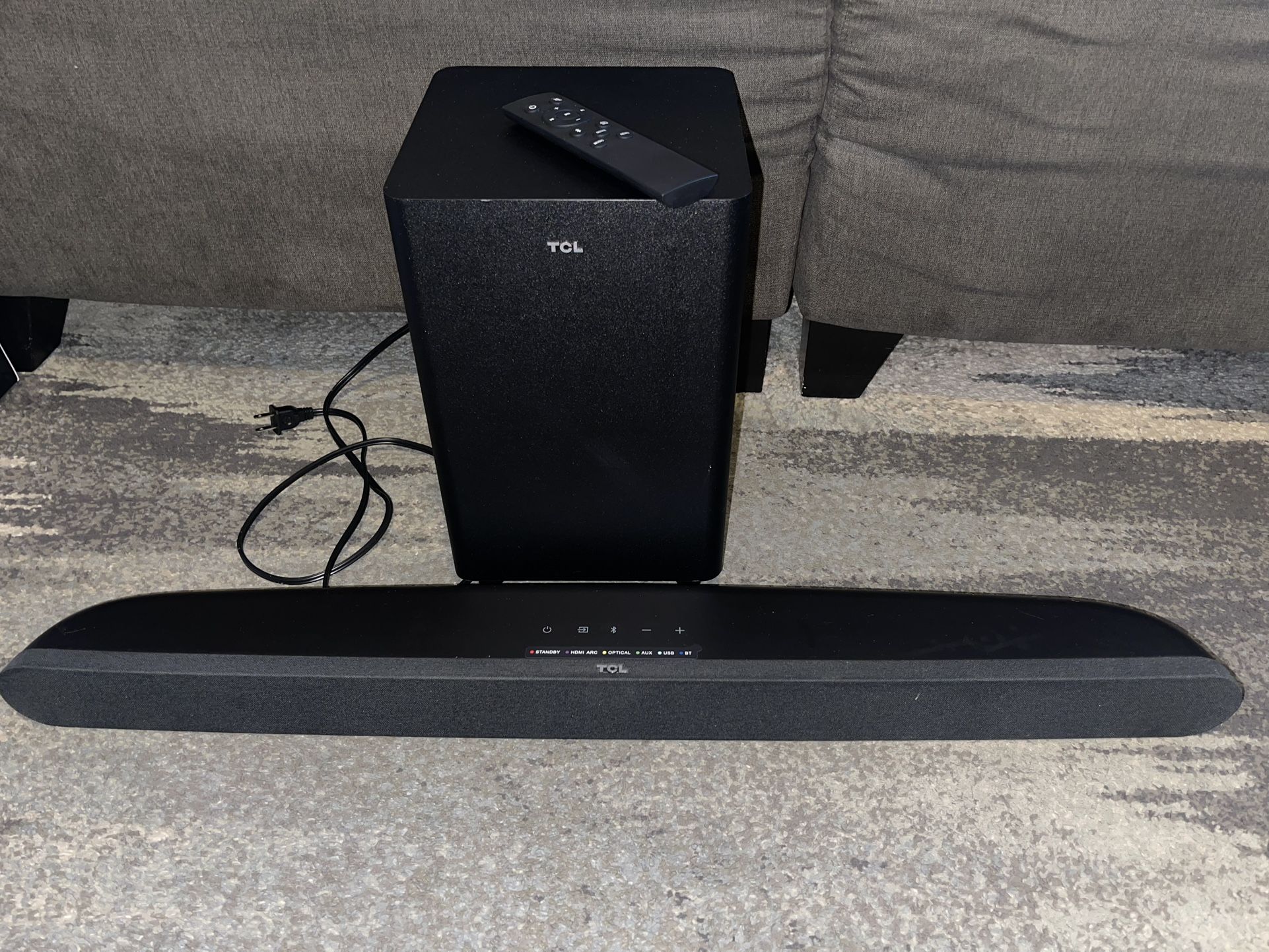 TCL Soundbar and Subwoofer