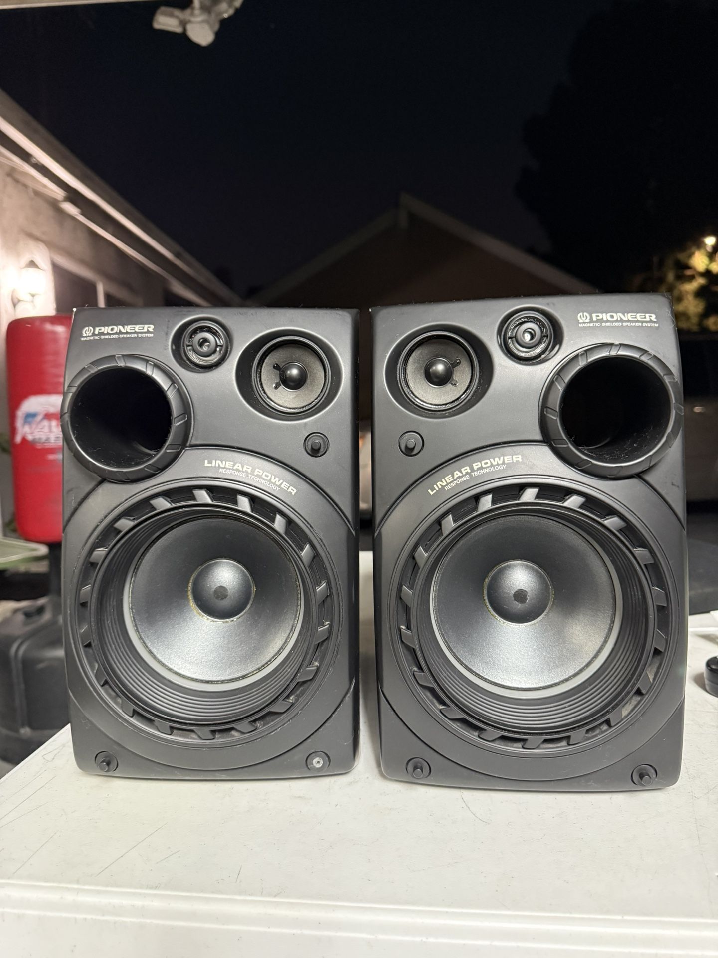 Pioneer S-P860V Bookshelf Speakers — 3-Way “Linear Power” System