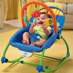 Fisher-Price Elephant Friends Infant-to-Toddler Vibrating Rocker