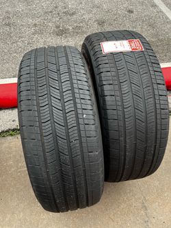2 USED 26560R18 Michelin ALL SEASON TIRES for $120 installed and balance. 26560R18 265 60 18 265 60 R 18 265/60/18 265/60/R18  All USED tires come wit
