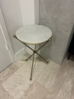 Marble top side table