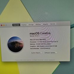 IMAC - 27in CATALINA 2011