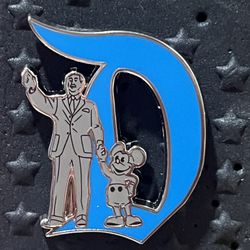 Rare Walt Mickey Partners Statue D Pin Mystery Key To Disneyland 70th Exclusive Pin| Key Disney Pins