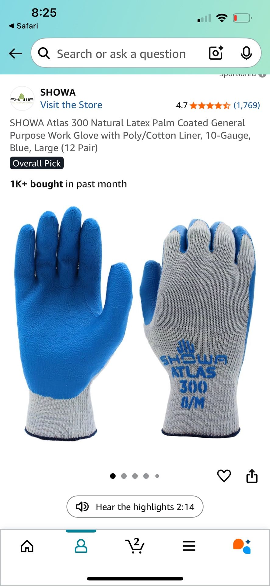 Work Gloves - Two 12-packs. Unopened.