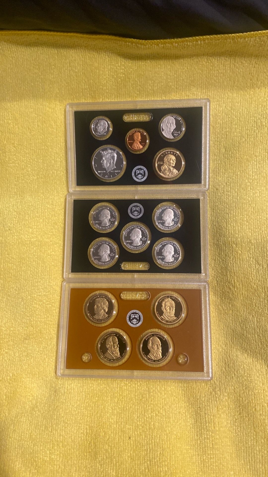 2011 S U.S. Mint Complete SILVER PROOF SET w/ OGP Box And COA - 14 Coins