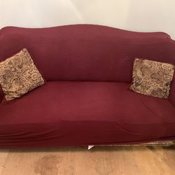 Couch With Slip Cover 