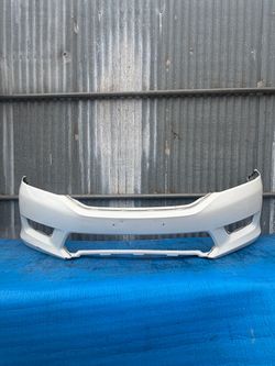 2013 2014 2015 Honda Accord Sedan Front Bumper White OEM (ORIGINAL)