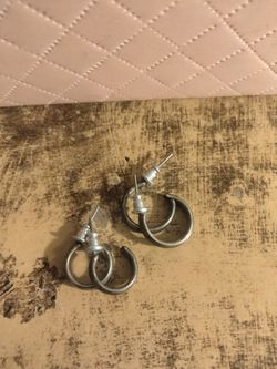 Set of Silver Earrings $5. o.b.o.