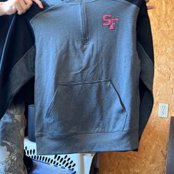 Grey And Black Hoodie
