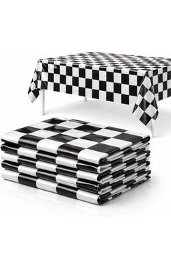 Checker print table cloth