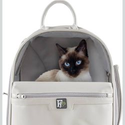 Friends Forever Cat Backpack, Dog Carrier for Small Dogs Travel Bag with Padded Straps - $40