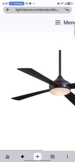 Two Minka Aire fans new open box wall control oil rubbed bronze