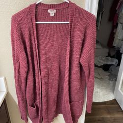 Wine Red Cardigan 