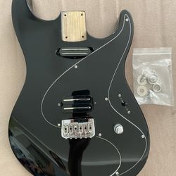 Custom Strat Tele Body W/ Pick Ups, Locking Strap