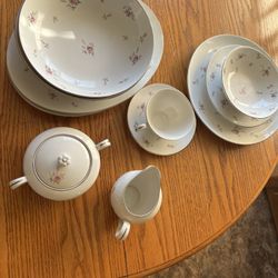  Dishes Lorraine Rose Lovely Fine China Japan Pattern 3826