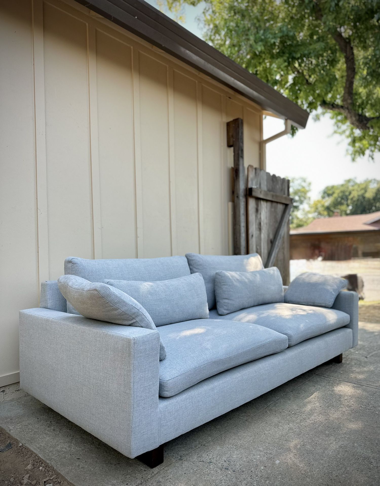 West Elm Harmony Sofa β Platinum Twill | FREE Delivery