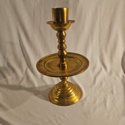 SOLID HEAVY BRASS CANDLESTICK