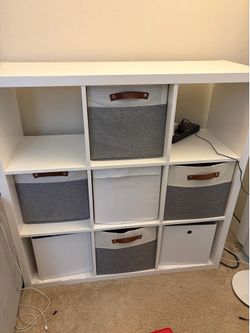 IKEA shelf and cubbies 44x44x15