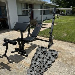 Olympic Home Gym W/Weights