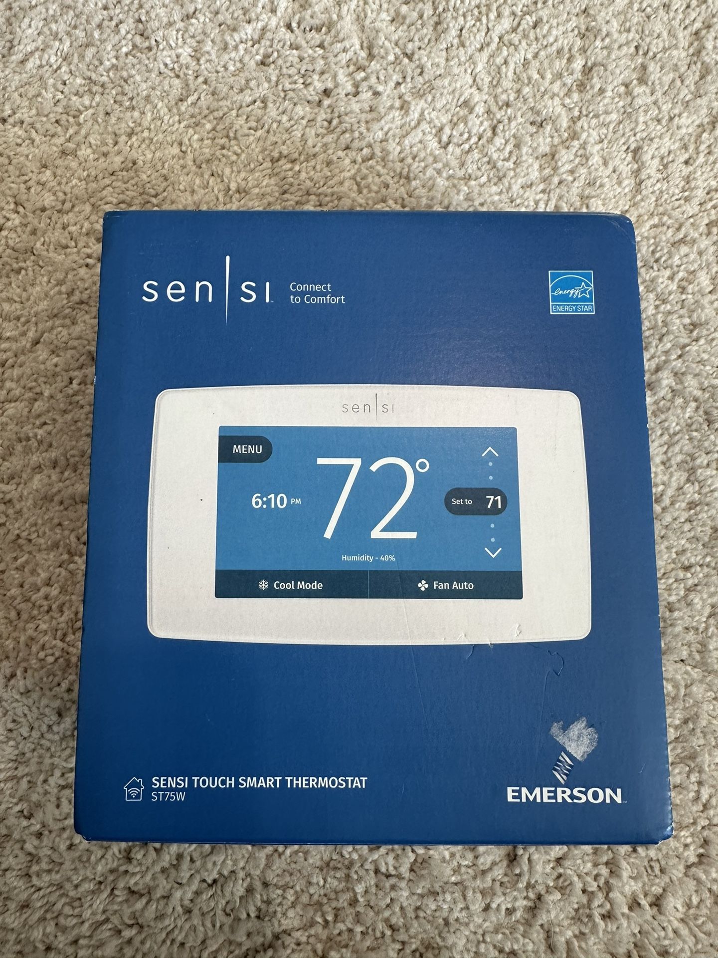 Emerson ST75W Sensi Touch Smart Wi-Fi Thermostat NIB