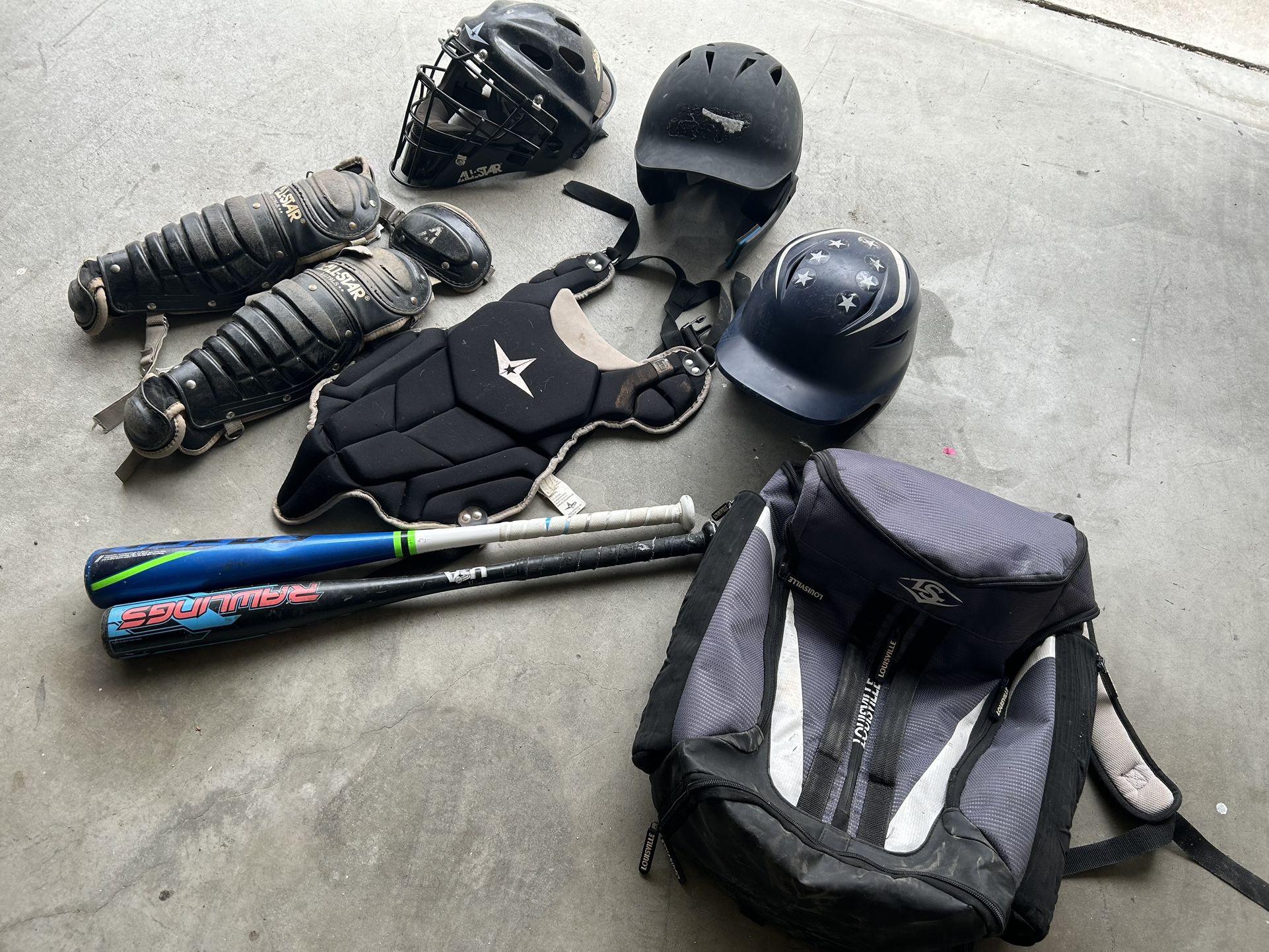 Catchers Gear Bats Helmet Baseball Bag