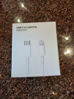 Brand new Apple USB-C to Lightning Cable (2m) 6 feet long