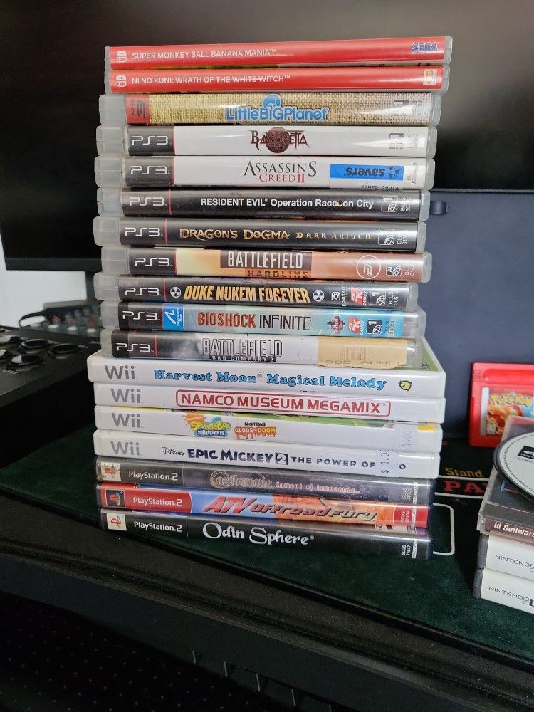 Video Games Bundle Ps3 Ps2 Wii Ds PC Gb Pokemon Red Gba