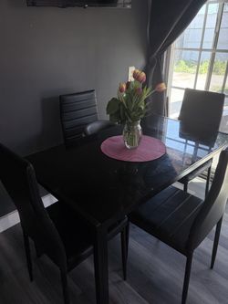 Black Kitchen Dining Set