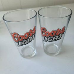 Coors Coor's Light  Beer Pint Glass Cup Mug