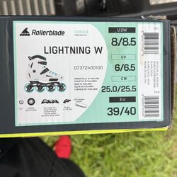 Patines en línea Rollerblade Lightning W, talla 39/40 (US 8–8.5).
