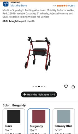 Medline rolling walker