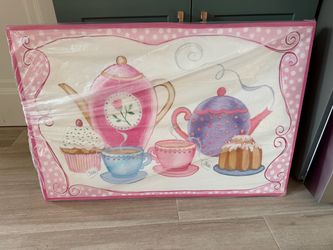 Tea print canvas 36 x 24