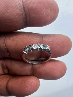 14k white gold ring
