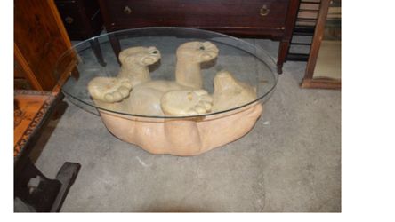 Vintage Polar Bear Coffee Table