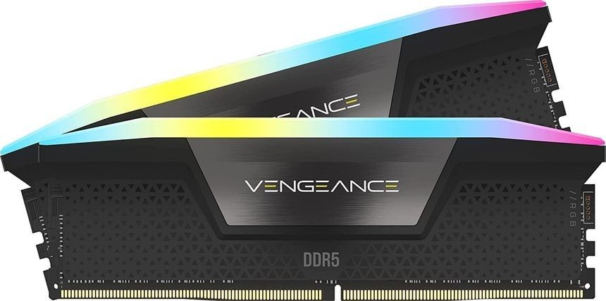 CORSAIR - VENGEANCE RGB 64GB (2x32GB) DDR5 6400MHz C32 UDIMM Desktop Memory