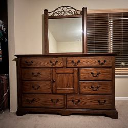 Dresser + Mirror for sale. (Price Negotiable)