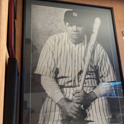 Framed BABE RUTH