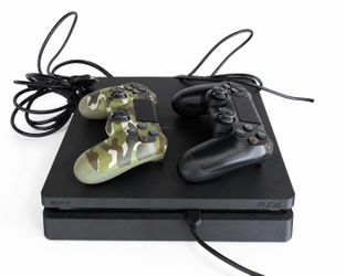 PlayStation 4 Slim Console + 2 Controllers