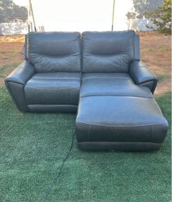 Leather electric sofa