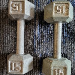 Dumbbells- Two 15 lbs
