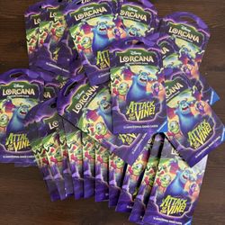 Lorcana Attack Of The Vine Sleeved Booster Pack