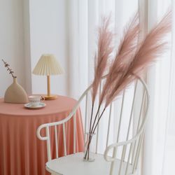 Purple Faux Pampas Grass Decor  3.75ft - 45” - 3 Piece