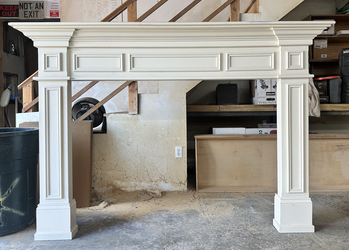Brand New Wood Fireplace Mantel Surround 57" Opening