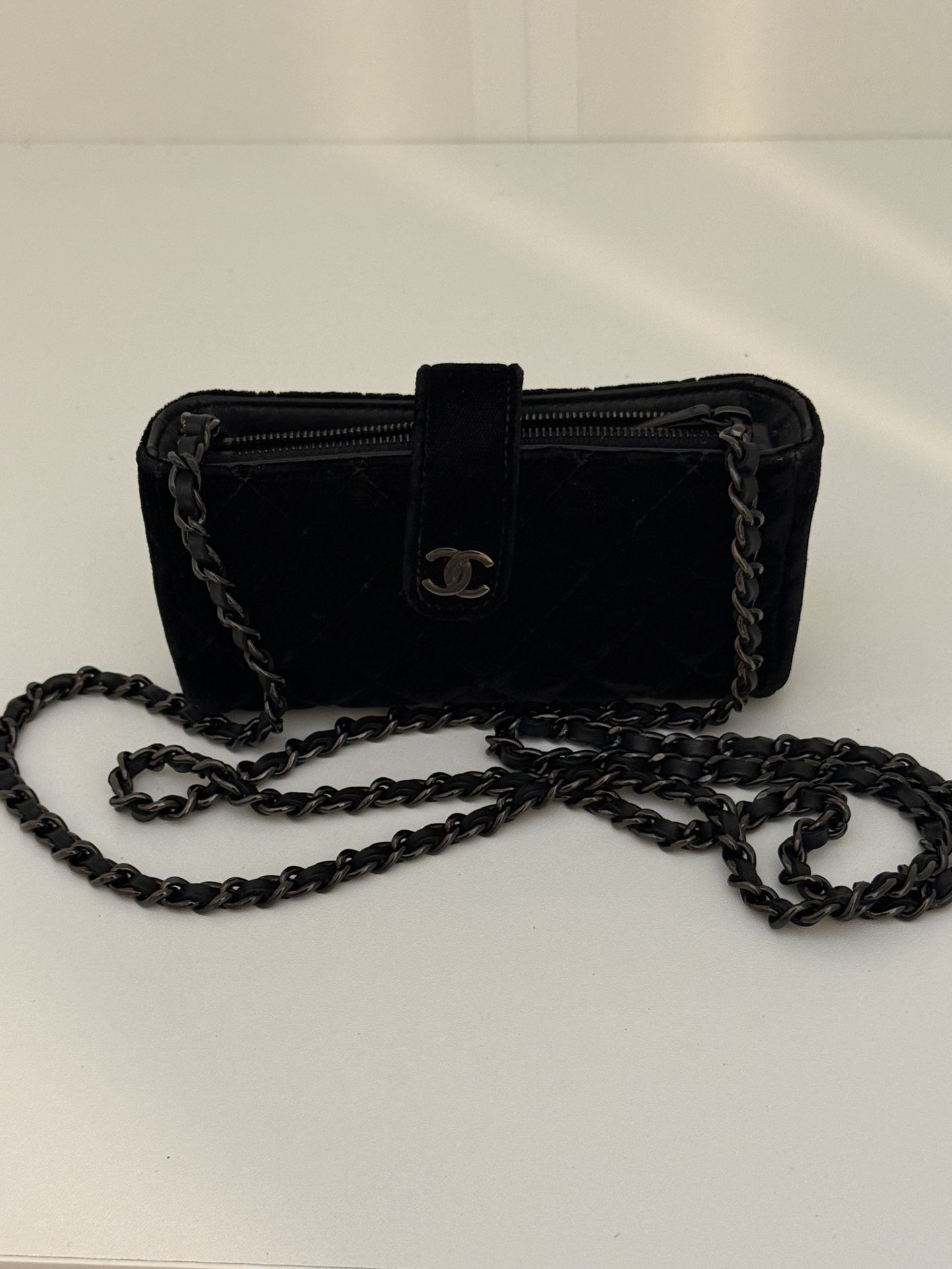 Chanel Mini Bag In Black Veltvet