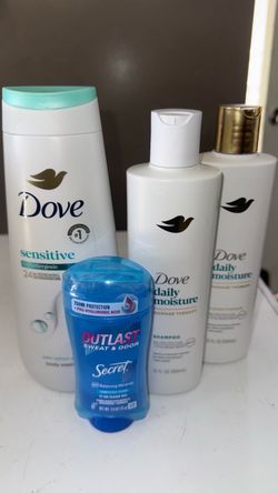 Dove Hair & Body Care Bundle with Secret Deodorant